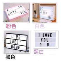 LED letter light box ins free combination trunk proposal card diy custom puzzle decoration luminous