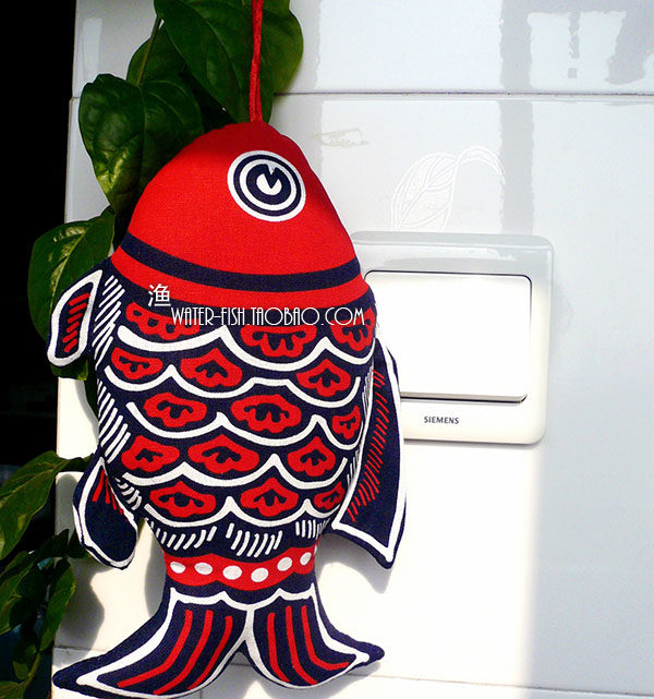 多规格特价 家居布艺鱼挂件 彩鱼鲤鱼 布络纯棉传统手工壁饰挂饰