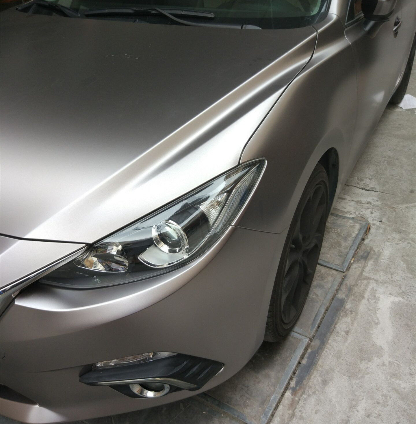 电光金属灰改色膜全车亚光电光改装贴膜汽车新款电光车身改色膜