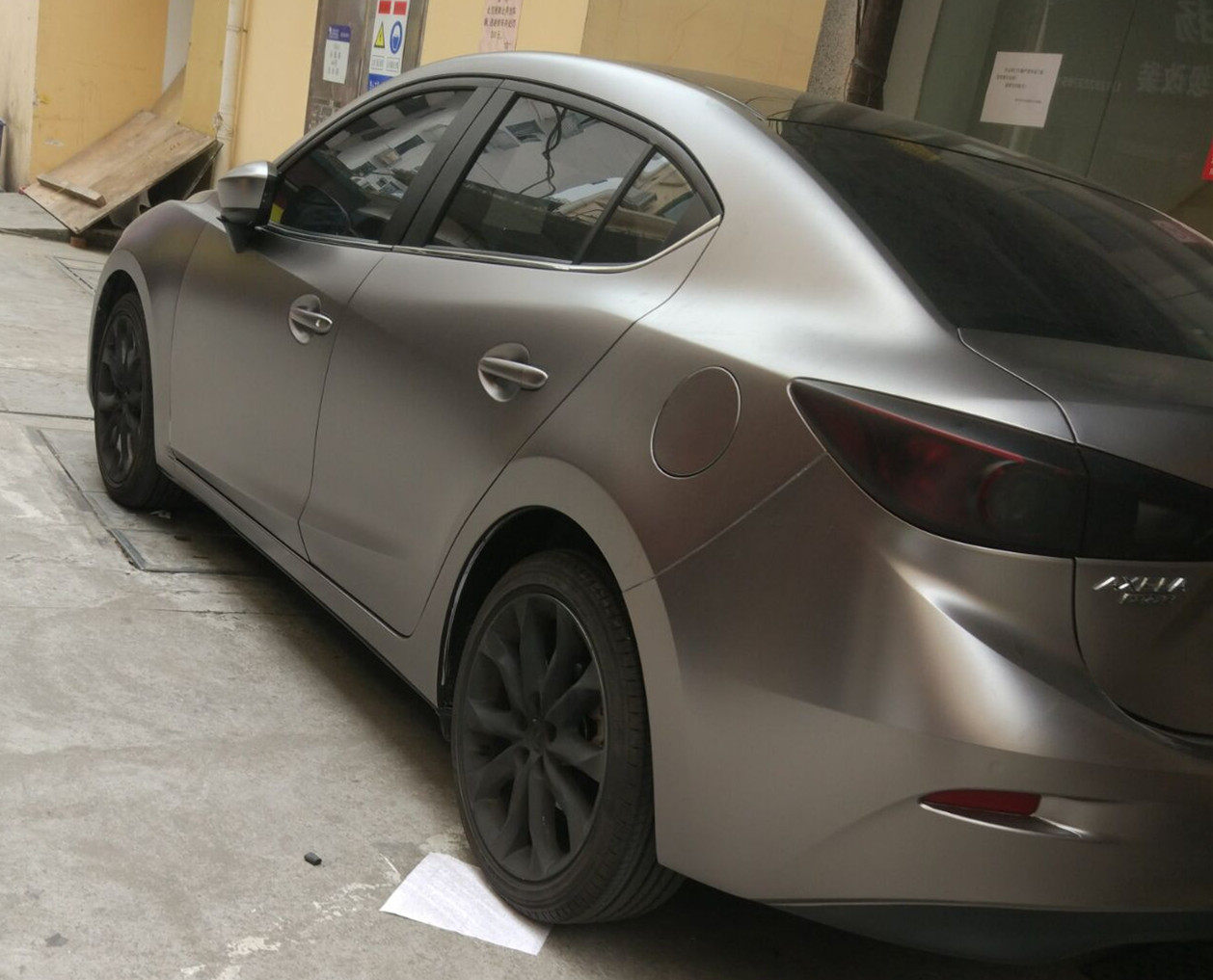 电光金属灰改色膜全车亚光电光改装贴膜汽车新款电光车身改色膜