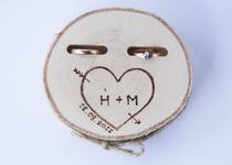 Natural Birch ring box custom wedding wedding ring box