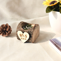 Customized wooden wedding ring box creative forest ring box ring ring ring box ring ring ring box for wedding wedding