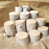 Original wood chips DIY birch chips raw materials round birch chips kindergarten wood chips home decorations