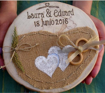 Personality retro ring box proposal ring pillow wedding props