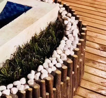 Bodhi wooden fence fence garden courtyard landscaping wooden stake ZAKKA Sen series outdoor gardening small fence window