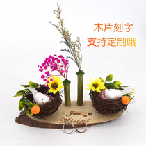 Customized lettering wedding ring box ring stop wedding birds nest ring ring ring pillow ring ring ring wedding supplies wedding items wedding props