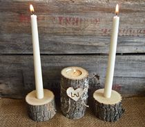 Cross-border procurement of wooden candlesticks candles romantic dinner table creative decorations small furnishings