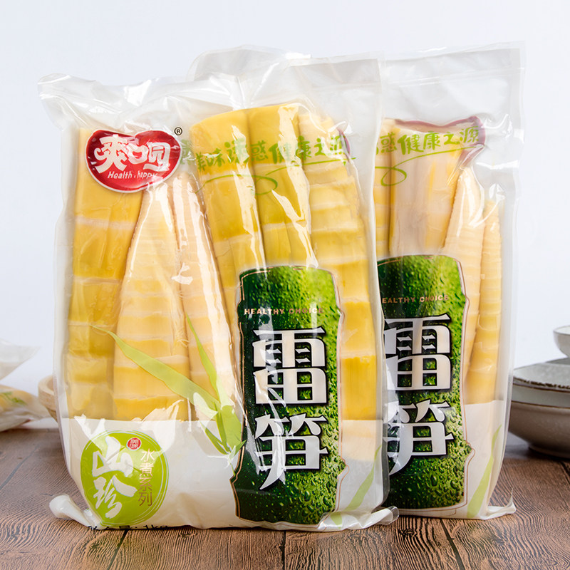 爽口园清水雷笋1kg*2袋新鲜野生整枝竹笋煮熟腌笃鲜食材包邮_7折现价