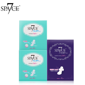 space7七度空间卫生巾女极薄棉柔姨妈巾纯日用夜用组合装整箱正品