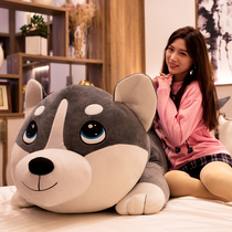 Large Husky plush toy Dog Doll Cute Two-ha ragdoll girl Bed doll Sleeping pillow