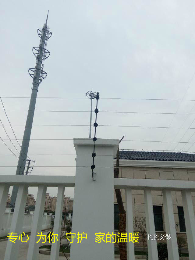 200米四道线电子围栏系统高压电网防盗张力围栏主机配件全国安装