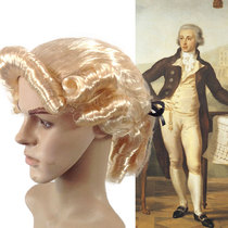 Stage performance Performance court wig Judge lawyer headgear wig Male and female adult childrens performance props wig
