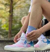 Li Ning Mens Shoes Wade Marshmallow Sonic 9 Wear-resistant Rebound Low-Top Basketball Sneakers ABPR017ABAR039