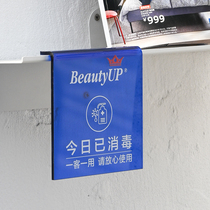 Acrylic billboard desktop stand-up swing table today has been disinfected with ID card indication Display Cards Reminder Cards Customised