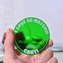 ins Wind color acrylic coaster milk tea shop coffee shop special dish plate pot mat coaster custom