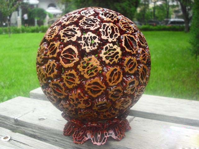 招财球 转运球c 核桃球/野生山核桃工艺品/摆件/直径160mm/105元