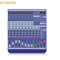 Midas DM12 analog mixer Twelve inputs Built-in MIDAS classic speaker small conference National Bank