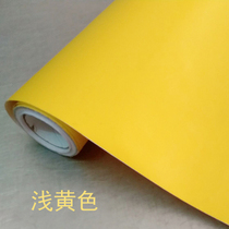 Matte light yellow self-adhesive sticker PVC self-adhesive instant sticker decoration furniture renovation kindergarten restaurant
