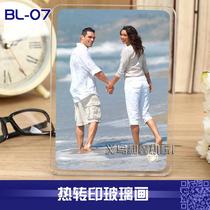 Thermal transfer crystal glass painting glass photo frame crystal glass painting flat glass painting BL-07