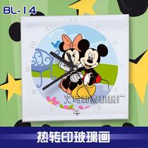 Thermal transfer crystal glass painting glass photo frame crystal glass painting flat glass painting BL-14