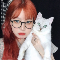 Korean version of tide black round frame ultra light glasses frame small frame female ins style personality street shoot Net red with Mirror Mirror Mirror