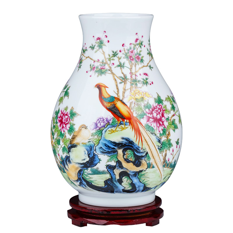 Jingdezhen ceramics vase furnishing articles living room flower arranging wide expressions using of Chinese style household adornment TV ark, arts and crafts