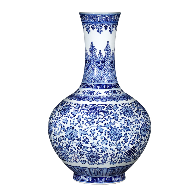 Imitation of qianlong hand - made porcelain of jingdezhen ceramics sweet vase and furnishing articles of Chinese style porch decoration gift porcelain