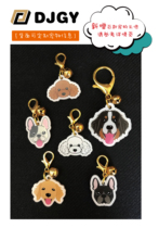 Dingjin pet brand custom lettering identity card cat brand dog card custom Teddy Satsuma Bell Avatar anti-loss card