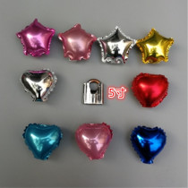 5 inch star love aluminum foil shape decoration party balloons 50 packs per pack