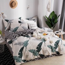 Die high-end skin grinding four pieces of simple in wind net red cotton four-piece dorm bed supplies