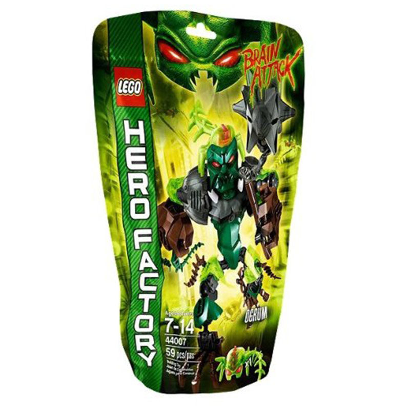 乐高积木英雄工厂5.0人仔火牛魔44001绿晶魔44007拼装儿童玩具