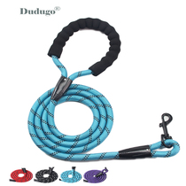 Dog explosion-proof traction rope traction with dog rope reflective nylon round rope walking dog rope bolted dog chain large canine