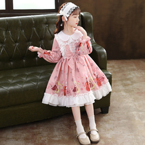Girls dress autumn children lolita autumn childrens clothing princess dress autumn lolita childrens clothing skirt spring and autumn