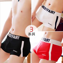 Aro pants large size underwear mens summer thin breathable wide-brimmed sports boxers pure cotton boxer shorts slits