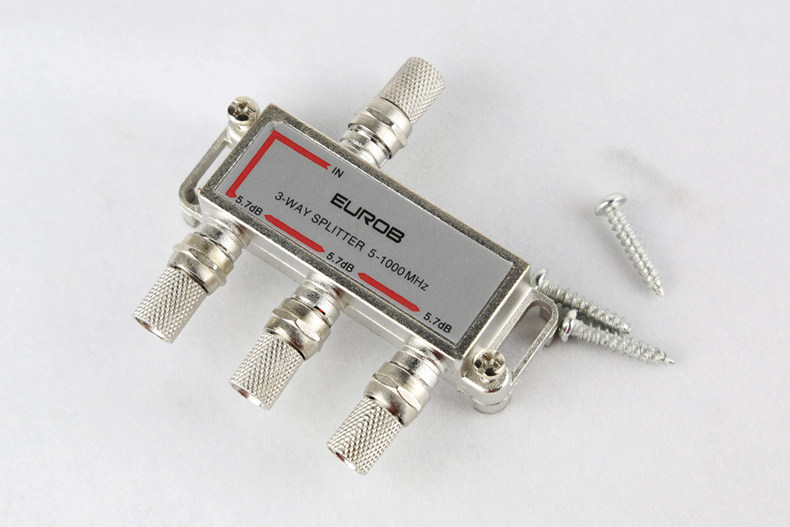 欧奔有线电视分配器 一分三分支器 闭路电视信号分配器 英制