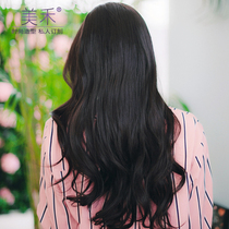 Meihe wig female long curly hair big wave fluffy natural hair head cover Korean fashion wig set