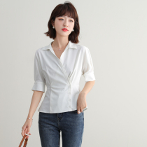 Light extravaganza with light extravaganza JIs subgloss ~ 2022 Summer new design Feel a little crowdsourced 100 hitch shirt woman