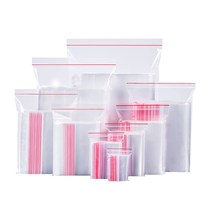 Small plastic bag small sealed ziplock bag thick earring bag transparent jewelry bag small mini
