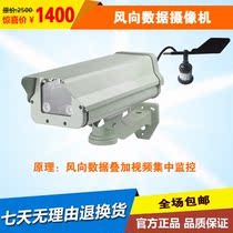 Wind speed Wind direction sensor Video surveillance camera Weather station detector Real-time monitoring Network camera