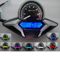 Motorcycle rider car riding modified liquid crystal meter 7 color CBR liquid crystal watchband water temperature air shield 1-6 gear