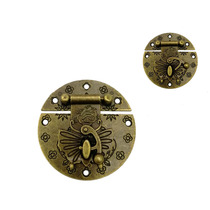 Antique box buckle Handicraft box Wooden box carton Cosmetic box Gift box Carton Wooden box Zinc alloy lock accessories