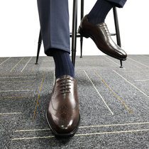 (upscale corticoid series) Bullock sculptures for mens shoes Business Authentic Leather Shoes Big Code Little Code Oxford Shoes 37