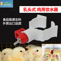 Automatic steel ball drinker for full-raw chicken card ball valve nipple chicken drinker ball valve chicken drinker