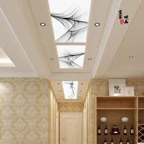 Minimalist light luxury style light luxury 3d art glass ceiling hollow flower grid porch ceiling light transparent plexiglass