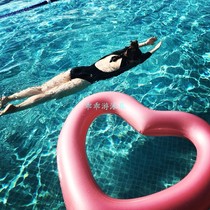Large adult swimming circle love blisters heart underarm circle inflatable water recliner inflatable water recliner heart-shaped life buoy floating bed