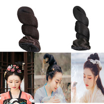 Ancient costume wig pure hair flexible snake hair bun Tang Dynasty hairpin flower skirt photo studio ancient style COS