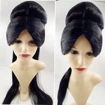 Ancient costume wig full-head imperial concubine Empress Moon Biography reverse string wig hair bun ancient wig hair bag