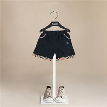 Boys British style cotton shorts summer thin section 2022 new medium and big boy boy treasure foreign shorts wear Korean version tide