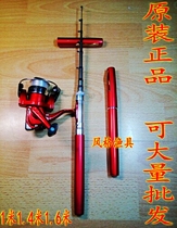 Pen pole spinning wheel portable mini fishing rod 1 m 1 4 m 1 6 m Pen pole set ice fishing rod