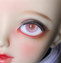 BJD doll glass eyes 1 346 points Plum pink red color pupil 14mm16mm small iris elf eyes